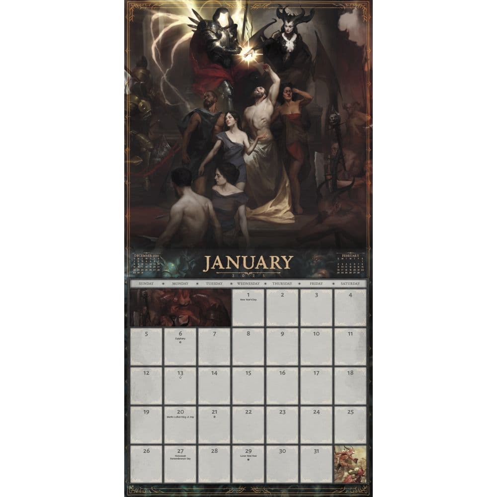 Diablo 4 2025 Wall Calendar First Alternate Image width=&quot;1000&quot; height=&quot;1000&quot;