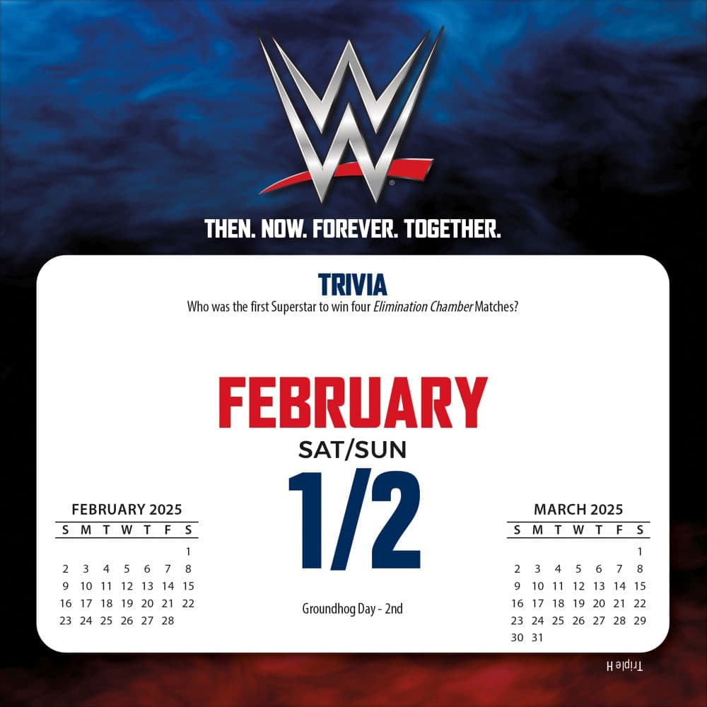 WWE 2026 Desk Calendar Third Alternate Image