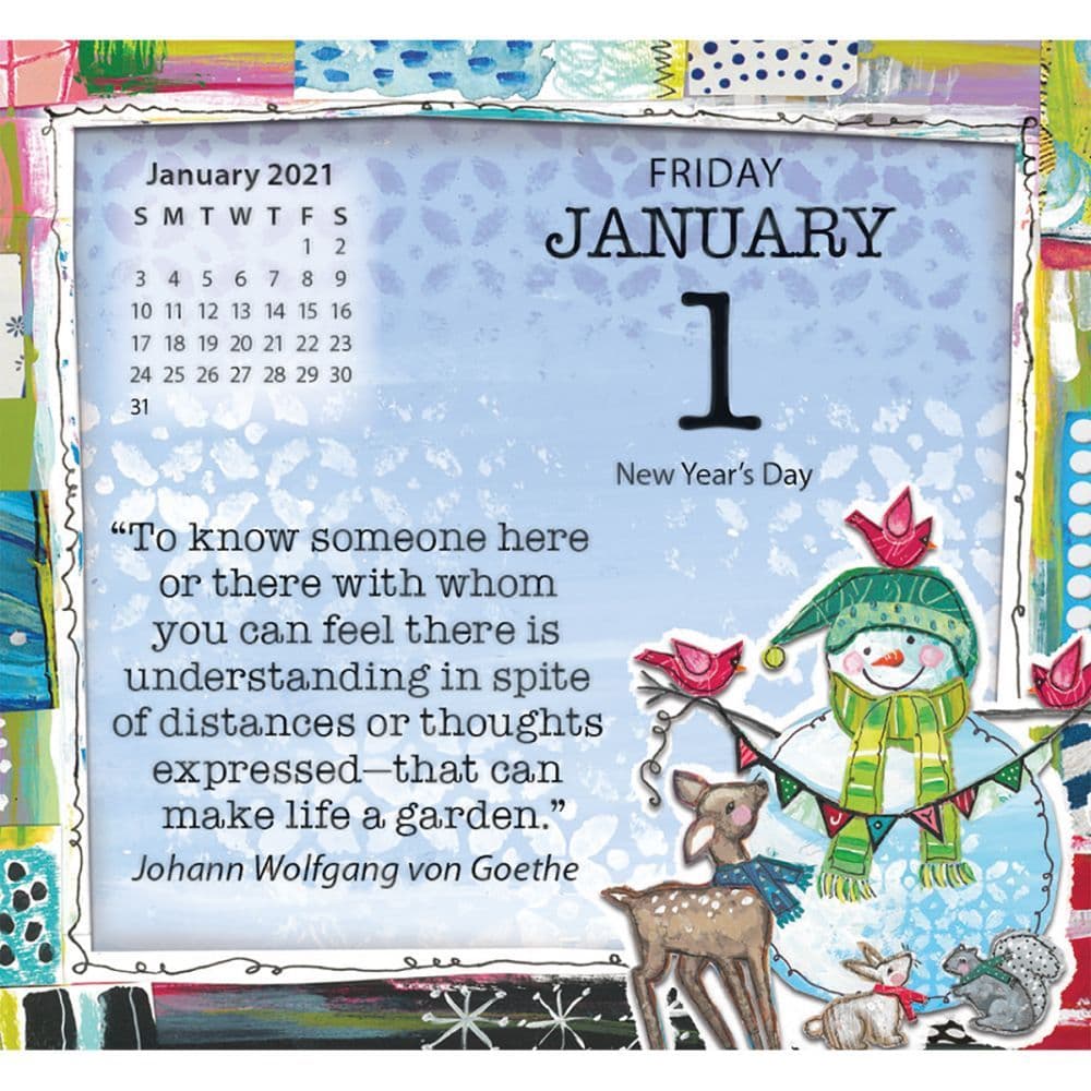 For a Dear Friend 365 Daily Thoughts Desk Calendar by Lori Siebert