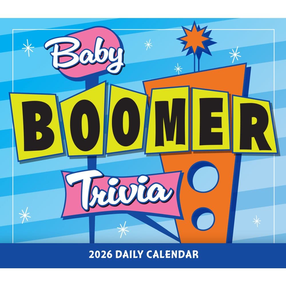 Baby Boomer Trivia 2026 Desk Calendar Fifth Alternate Image
