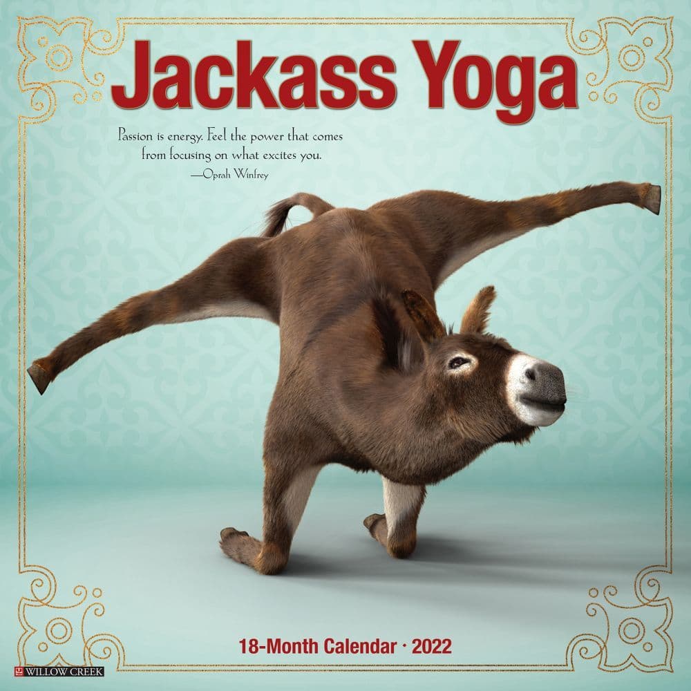 Jackass Yoga 2022 Wall Calendar
