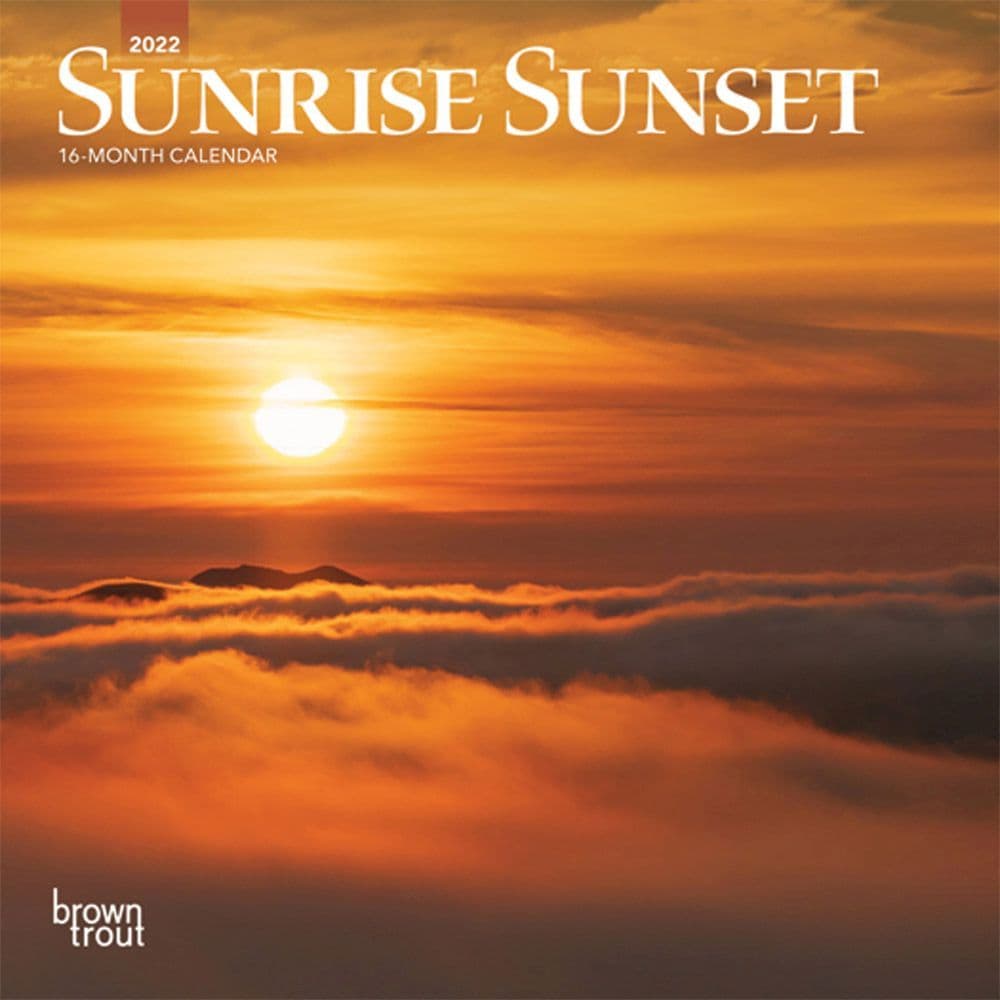 Sunrise Sunset 2022 Mini Wall Calendar - Calendars.com