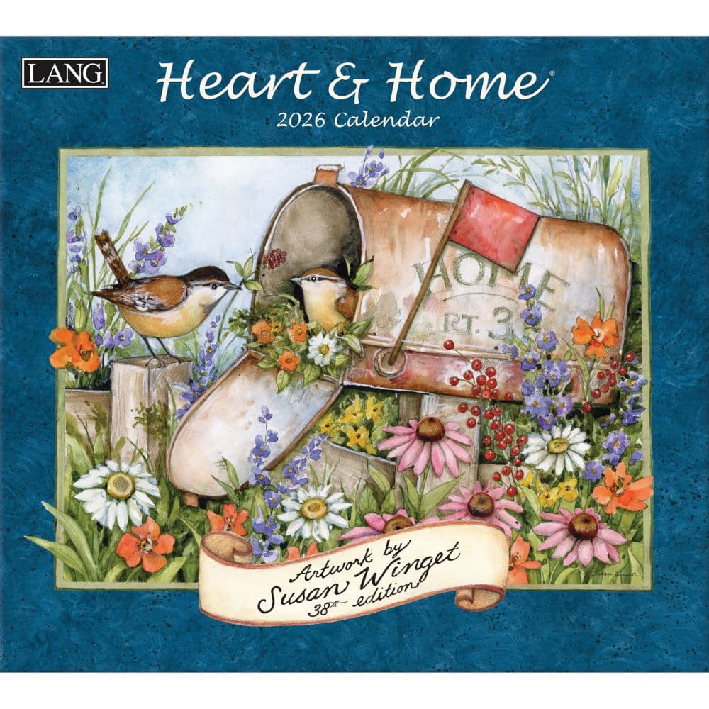 Heart and Home 2026 Wall Calendar by Susan Winget Main Image