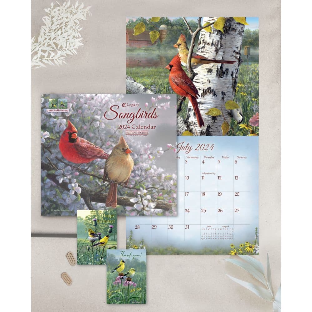 Songbirds Special Edition 2024 Wall Calendar Seventh Alternate Image width=&quot;1000&quot; height=&quot;1000&quot;