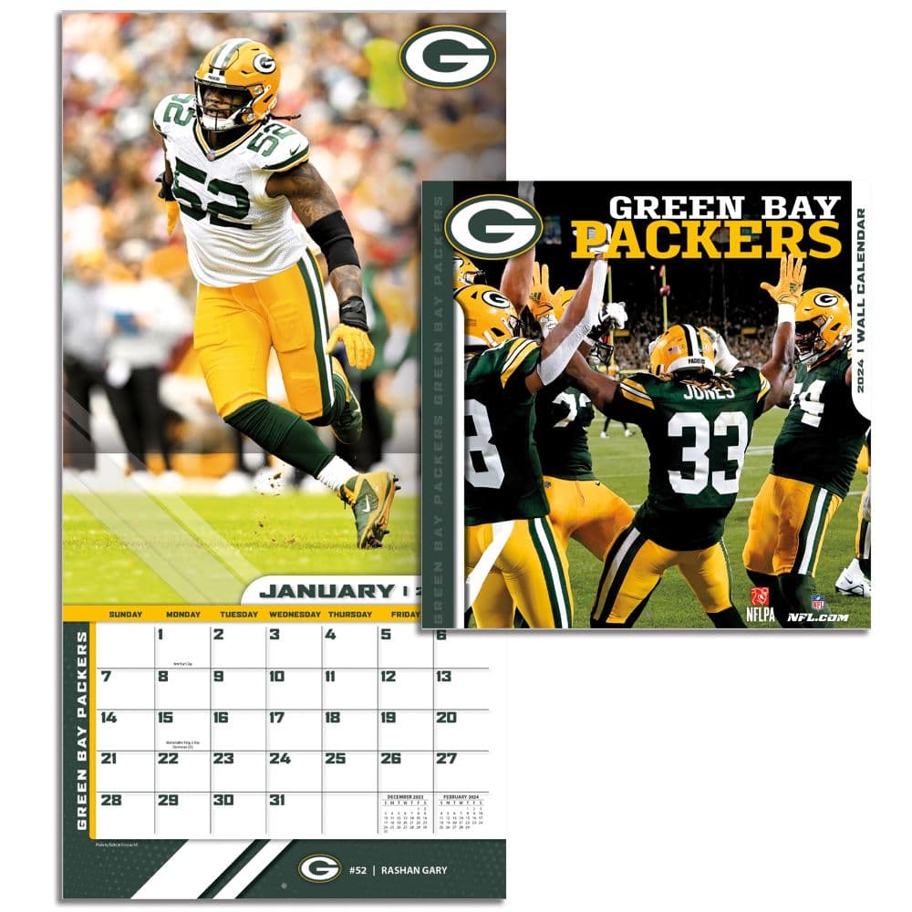 Green Bay Packers 2024 Mini Wall Calendar Third Alternate Image width=&quot;1000&quot; height=&quot;1000&quot;