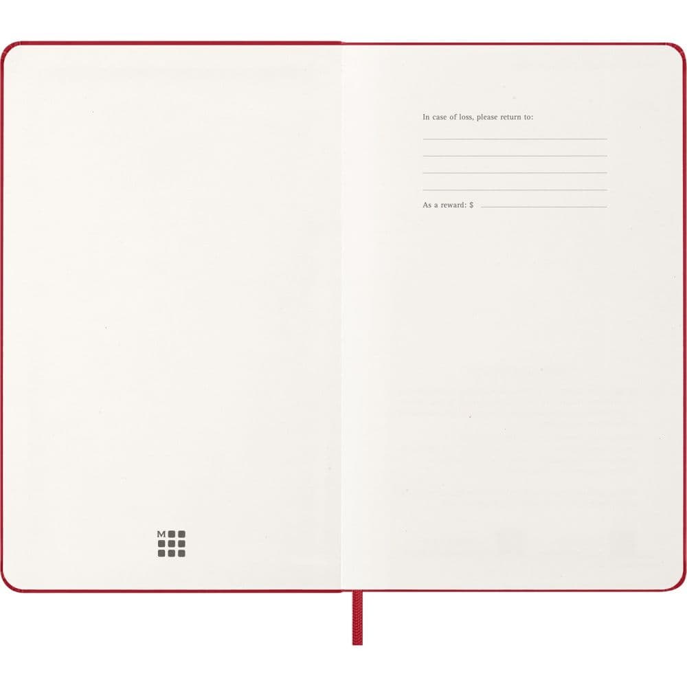 Moleskine Scarlet Red Large Hard Cover 2027 Weekly Planner Third Alternate Image