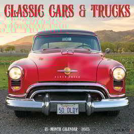 Classic Cars and Trucks 2025 Wall Calendar