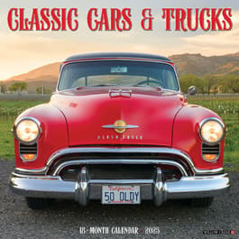 Classic Cars and Trucks 2025 Wall Calendar