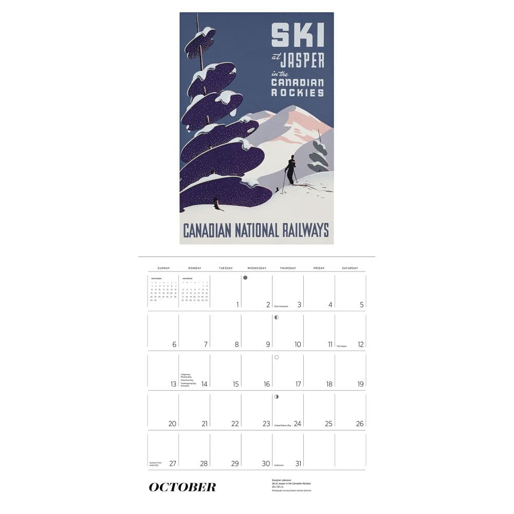 Ski the World 2024 Wall Calendar_ALT2
