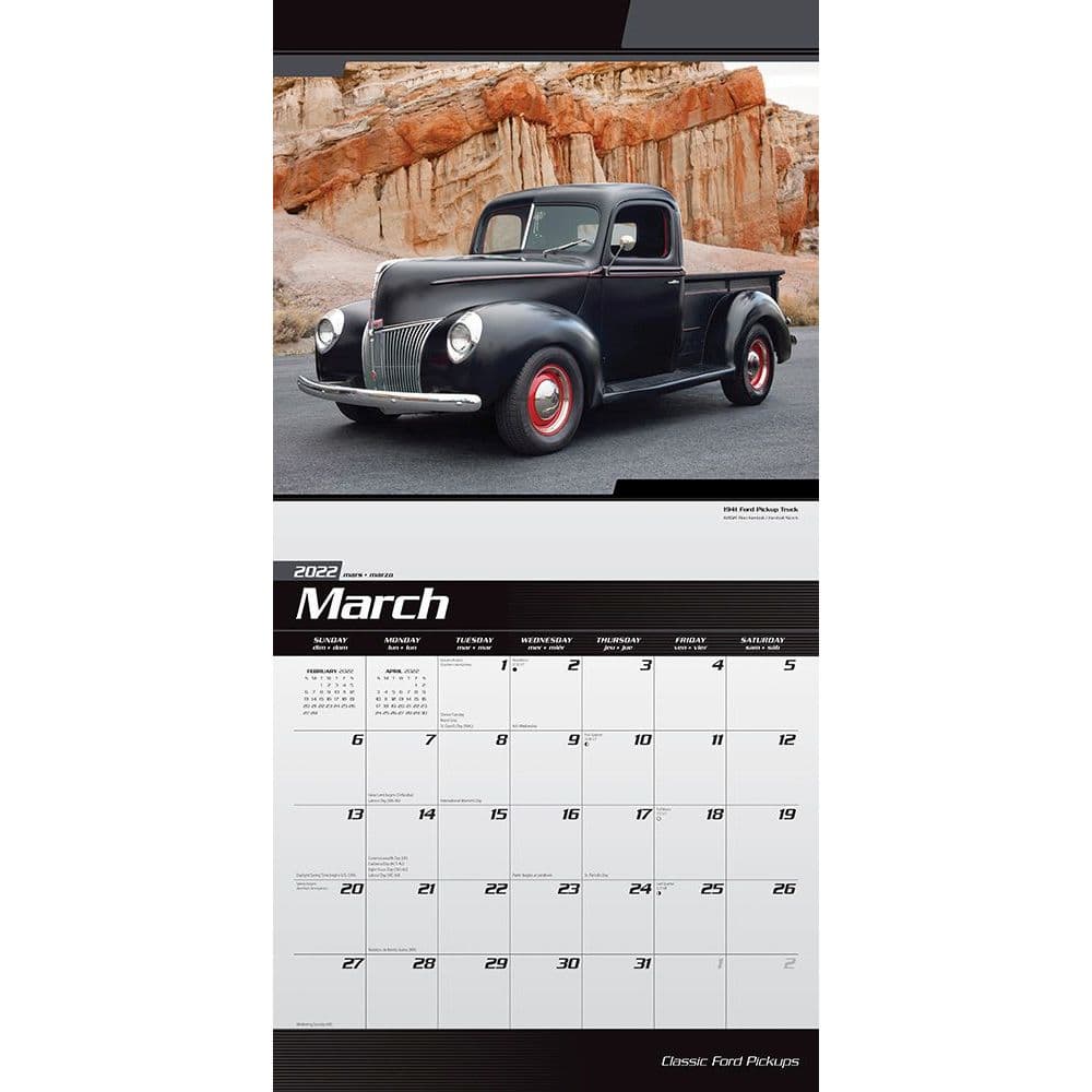 Ford Classic Pickups 2022 Wall Calendar - Calendars.com
