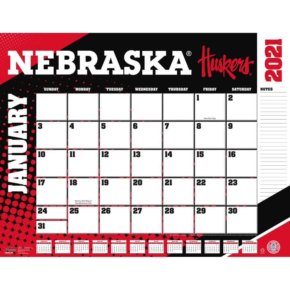 Nebraska Cornhuskers Desk Pad