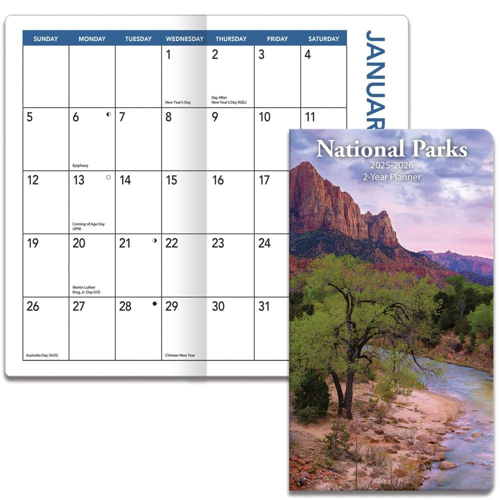 National Parks 2 Year Pocket Planner Fourth Alternate Image width=&quot;1000&quot; height=&quot;1000&quot;