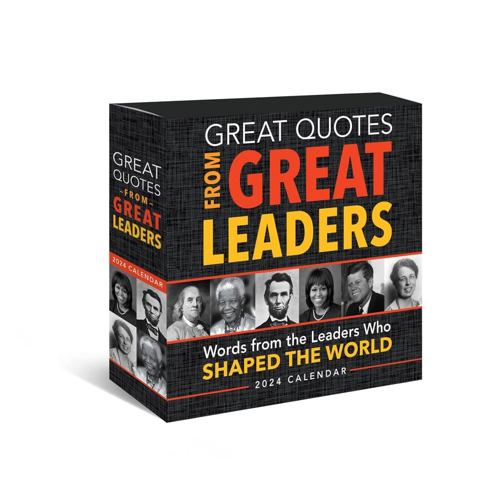 Great Quotes from Great Leaders 2024 Desk Calendar Main