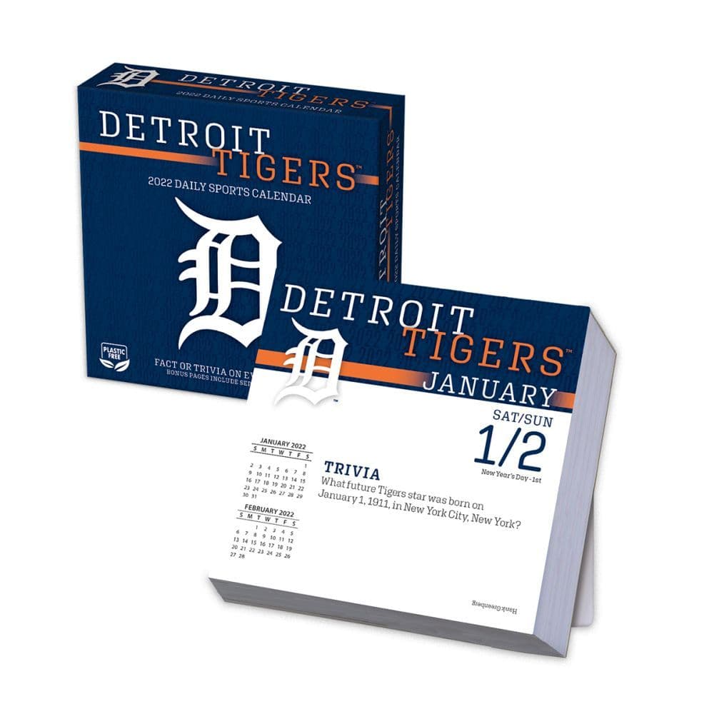 Mlb Detroit Tigers 2022 Desk Calendar Calendars Com