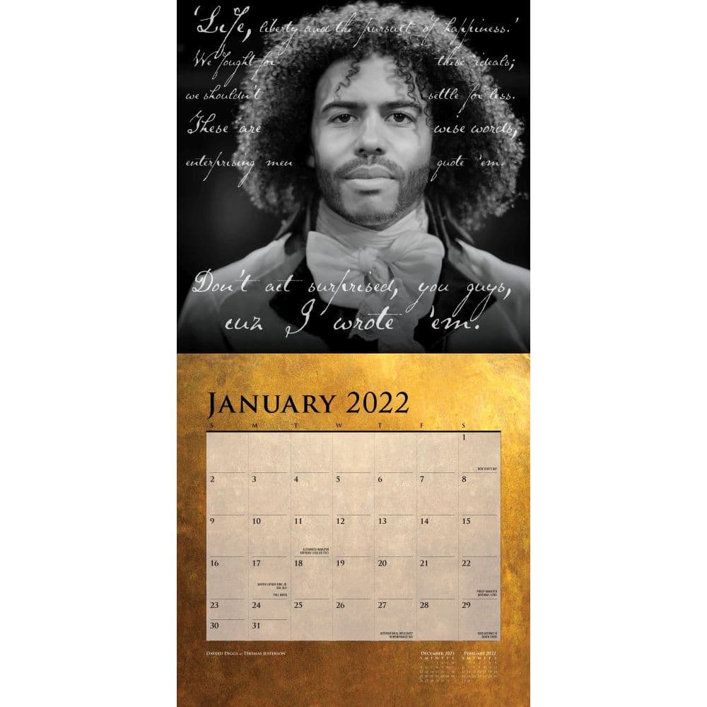 Hamilton 2022 Wall Calendar - Calendars.com