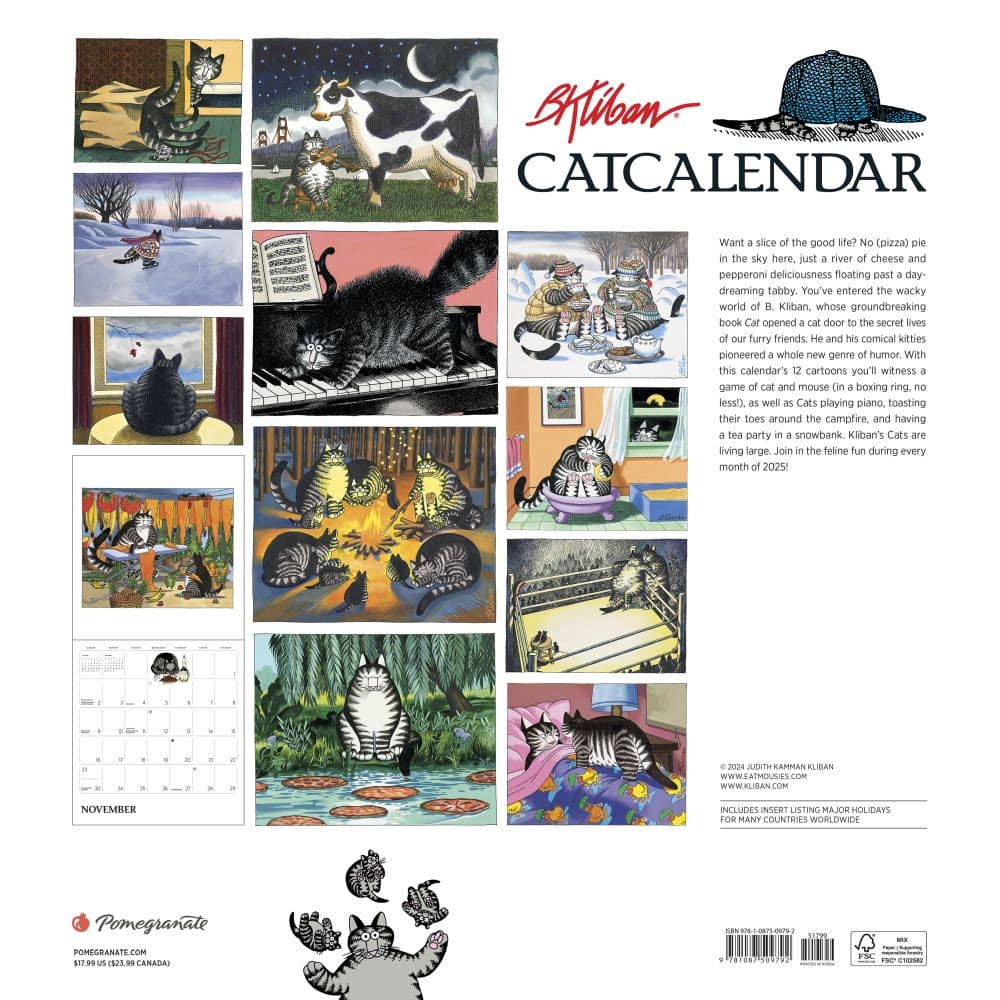 Kliban Cat Special Edition 2025 Wall Calendar First Alternate Image width=&quot;1000&quot; height=&quot;1000&quot;