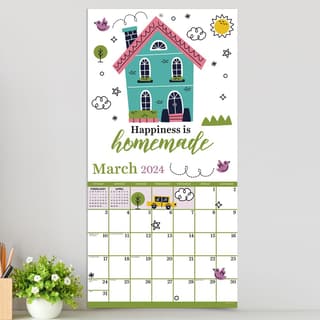 Calendrier Mural 2024 - 30 x 29 cm HOME SWEET HOME