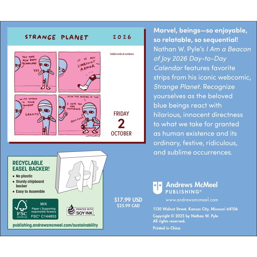 Strange Planet 2026 Desk Calendar First Alternate Image