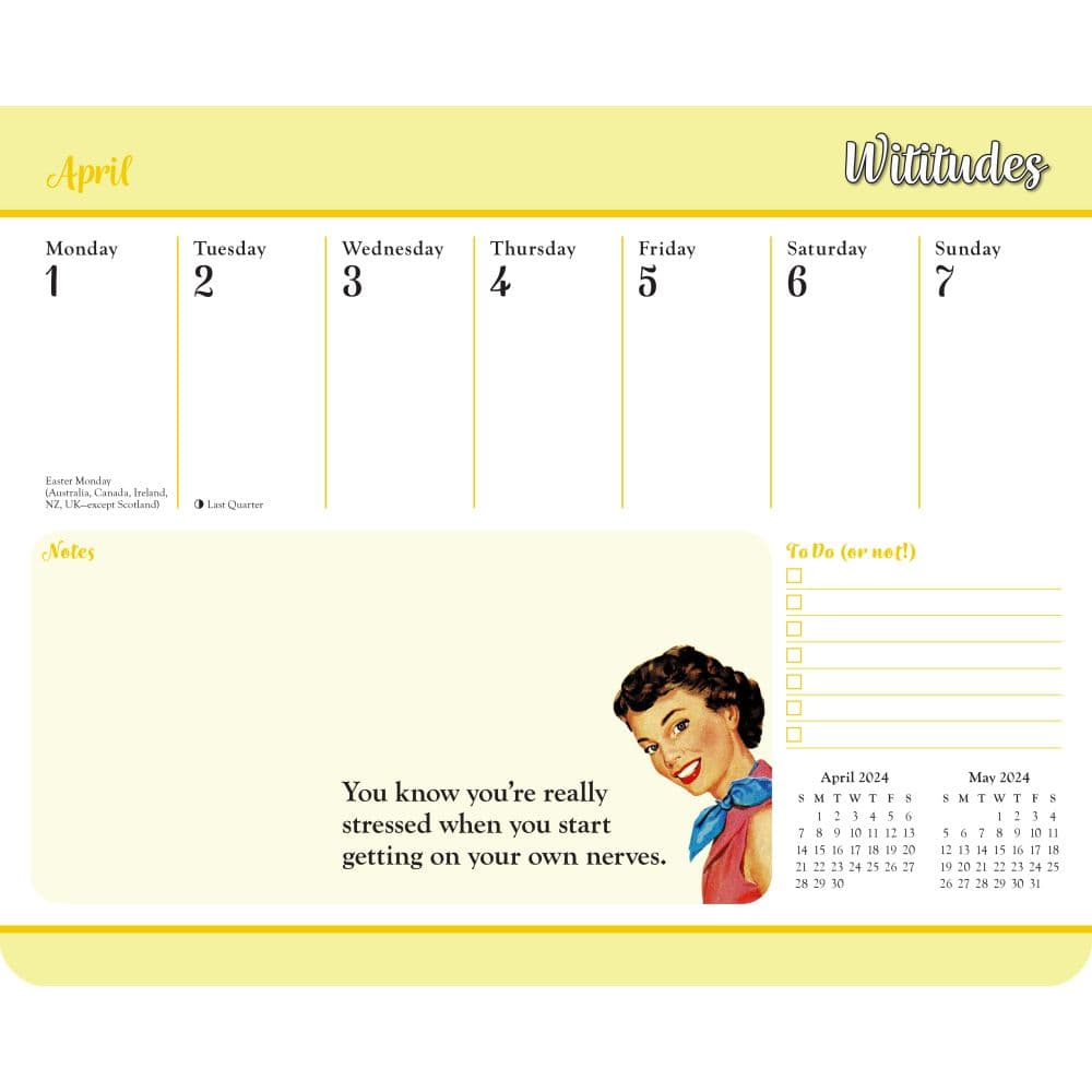 Wititudes 2024 Desk Pad