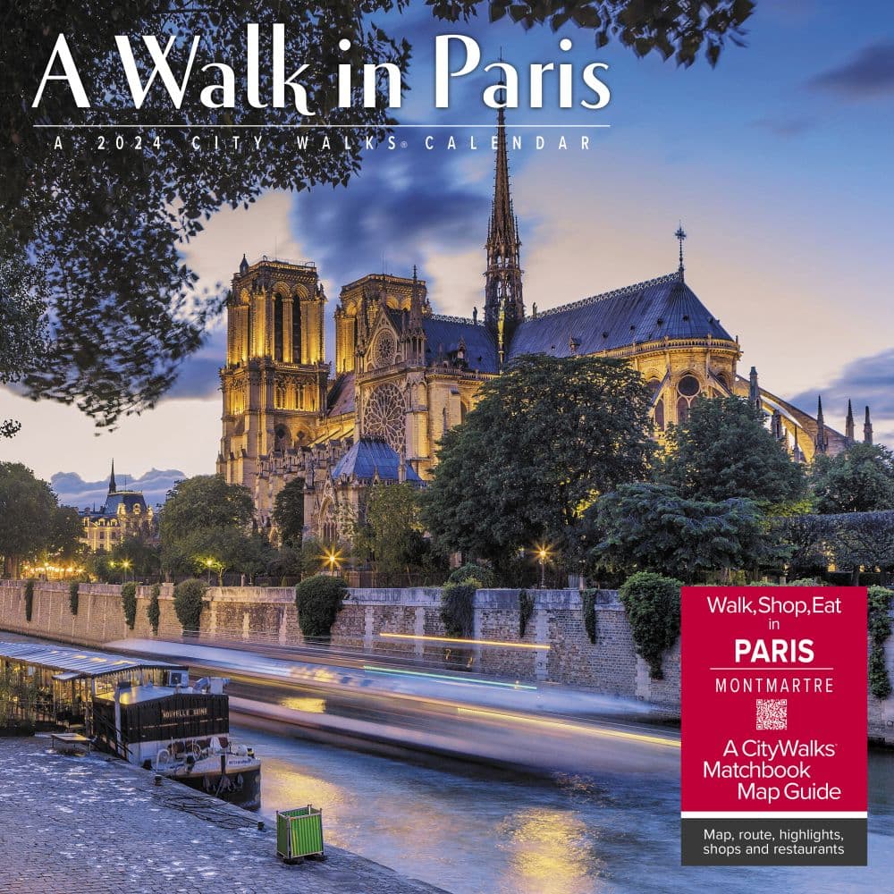 Walk in Paris 2025 Wall Calendar