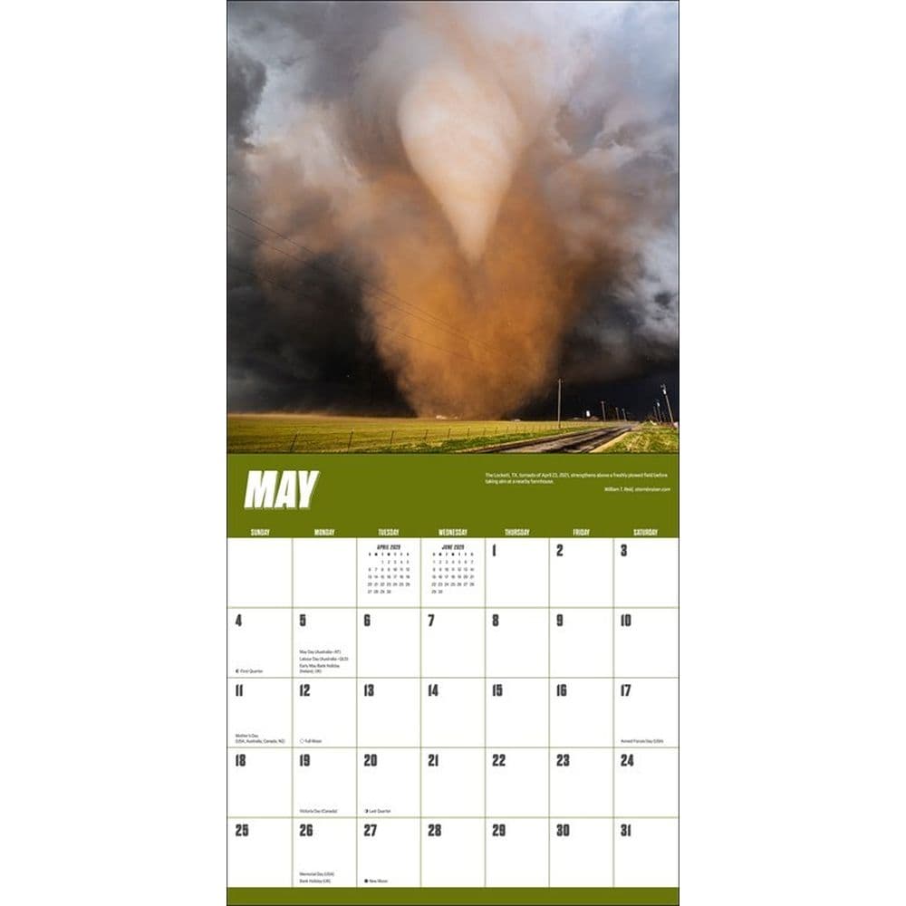 Storm Chasers 2025 Wall Calendar