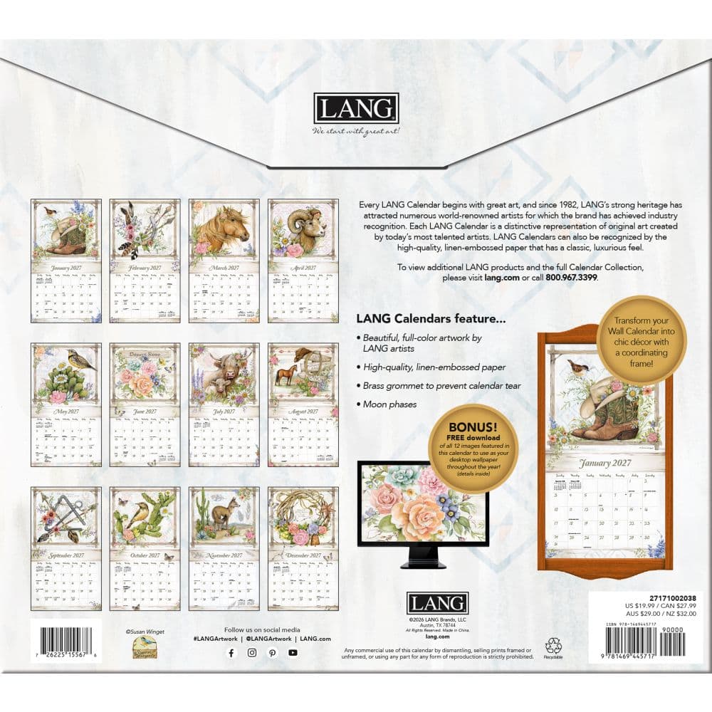 Rosewood Ranch Special Edition 2027 Wall Calendar First Alternate Image