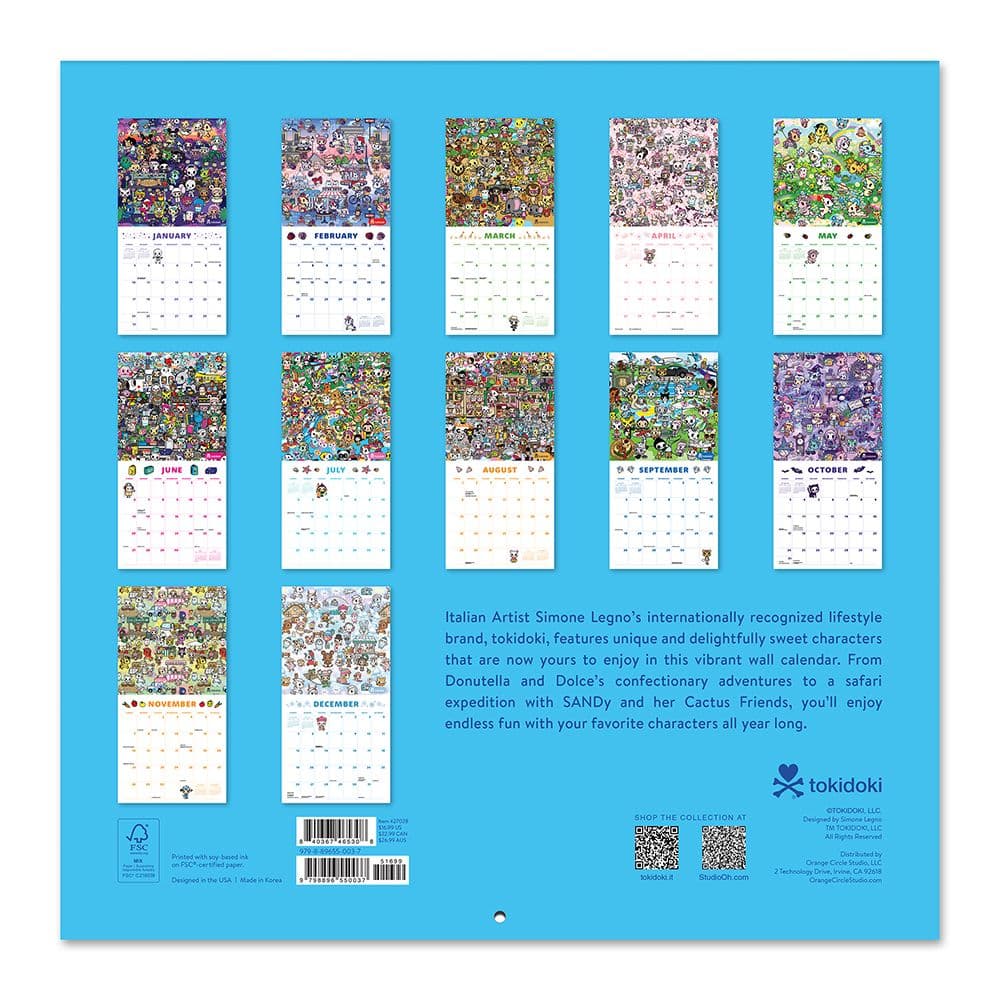 Tokidoki 2027 Wall Calendar First Alternate Image