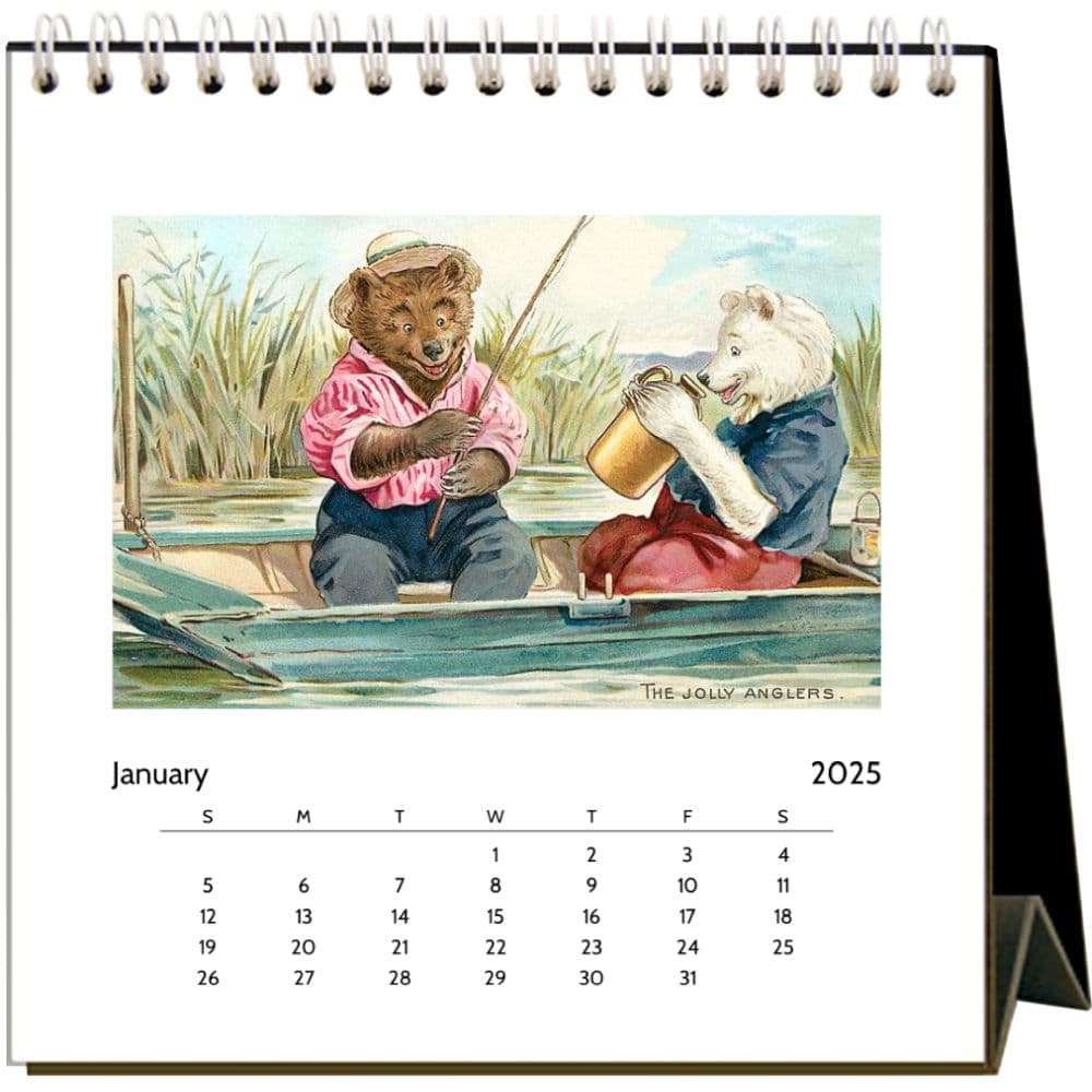Fishing 2025 Easel Desk Calendar Second Alternate Image width="1000" height="1000"