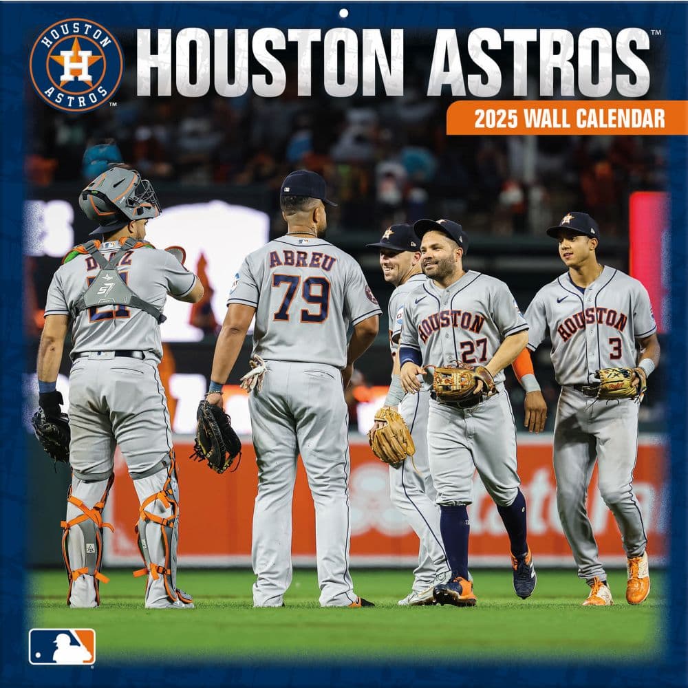 MLB Houston Astros 2025 Wall Calendar