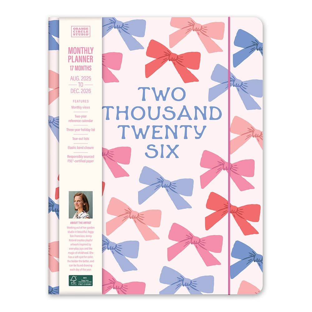 Sweet Bows Monthly 2026 Planner Main Product Image