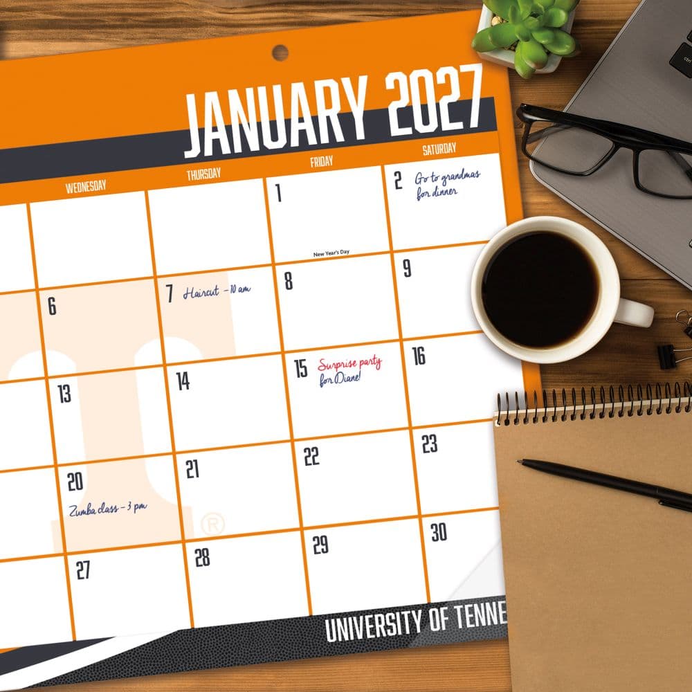 Tennessee Volunteers 2027 Desk Pad Fourth Alternate Image