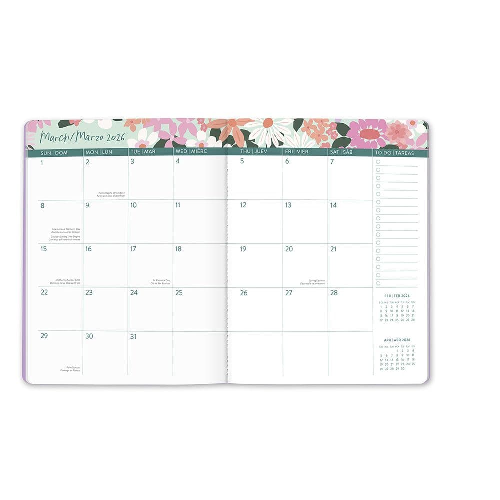 Secret Garden Monthly 2026 Planner Fourth Alternate Image