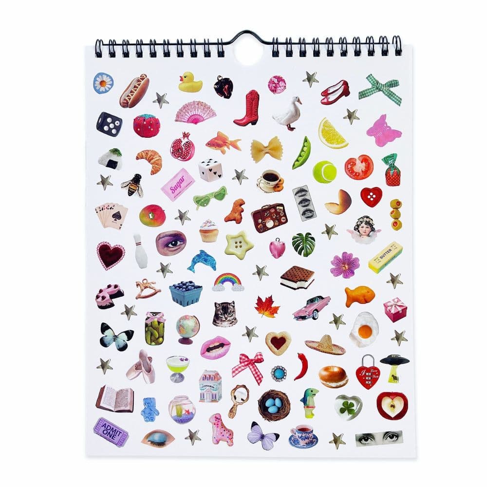 Haricot Dreamworld Stickers 2027 Vertical Wall Calendar Fifth Alternate Image