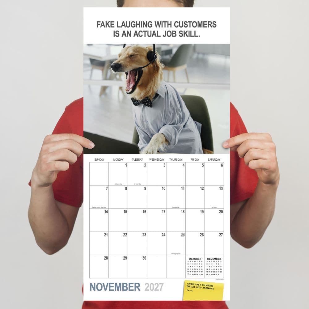 Desk Dogs 2027 Wall Calendar Fifth Alternate Image