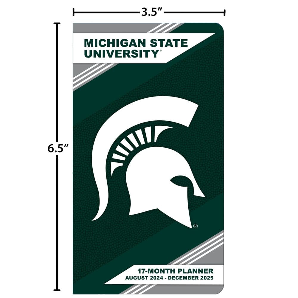 Michigan State Spartans 2025 Pocket Planner measurements