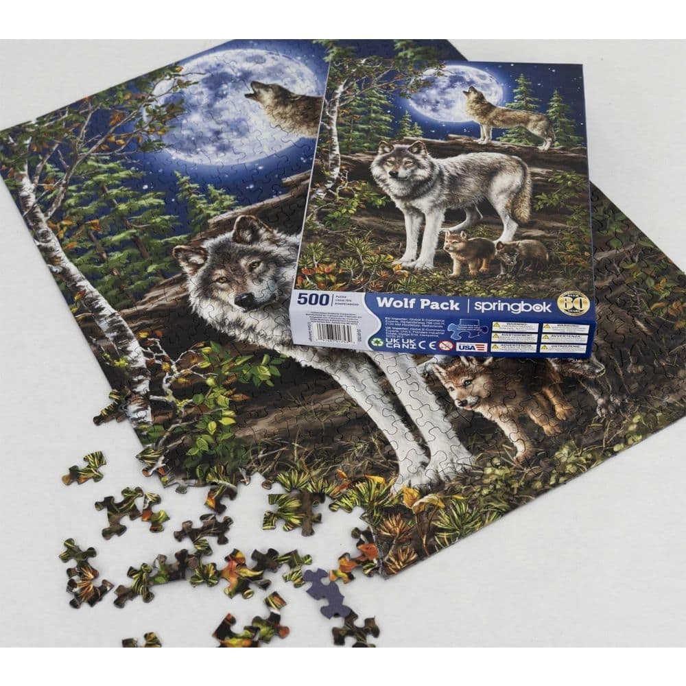 Wolf Pack 500 Piece Puzzle Fourth Alternate Image