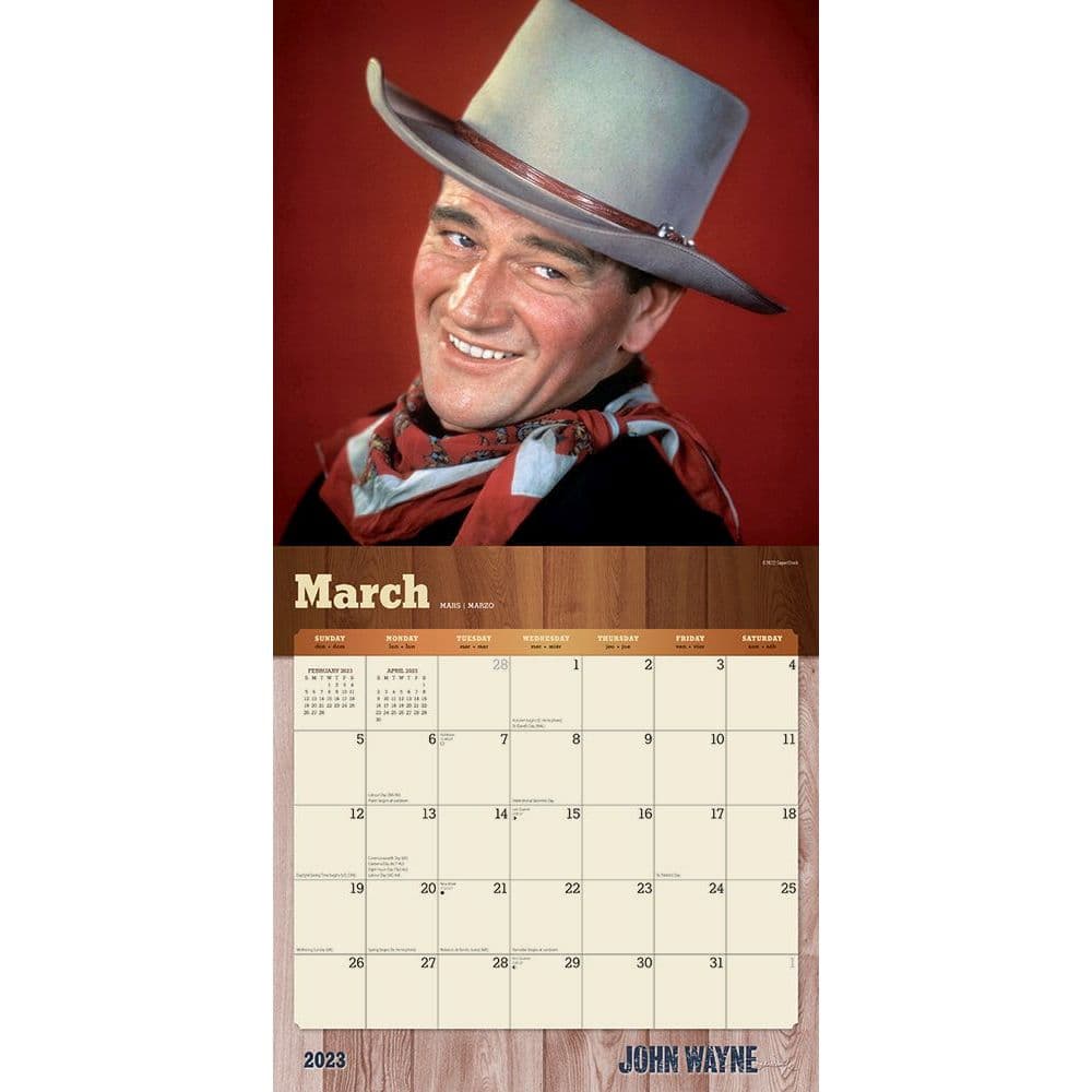 john-wayne-2023-square-wall-calendar-calendars