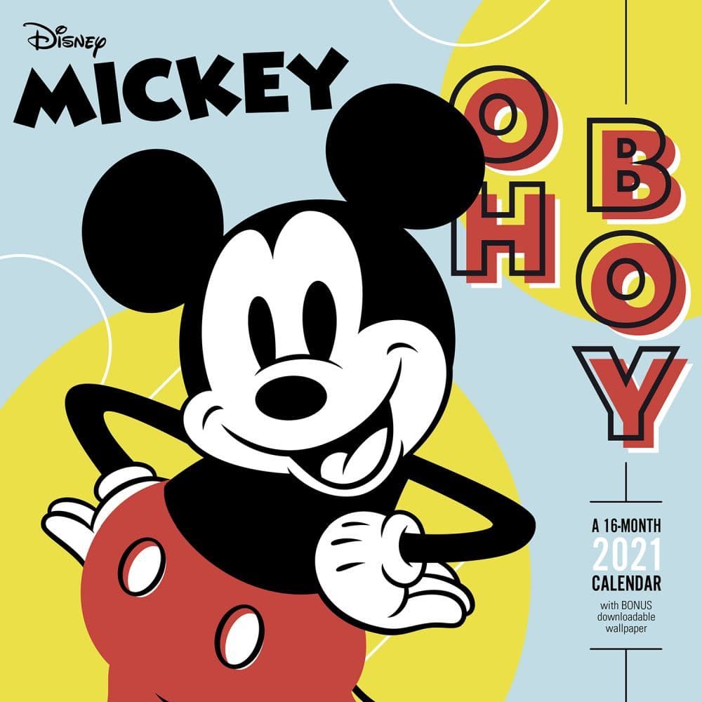 Mickey Retro Art Wall Calendar - Calendars.com