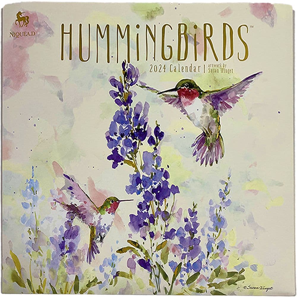 Hummingbirds Spiral 2024 Wall Calendar