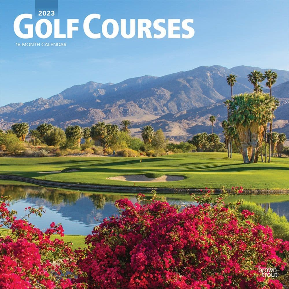 Golf Courses 2023 Wall Calendar