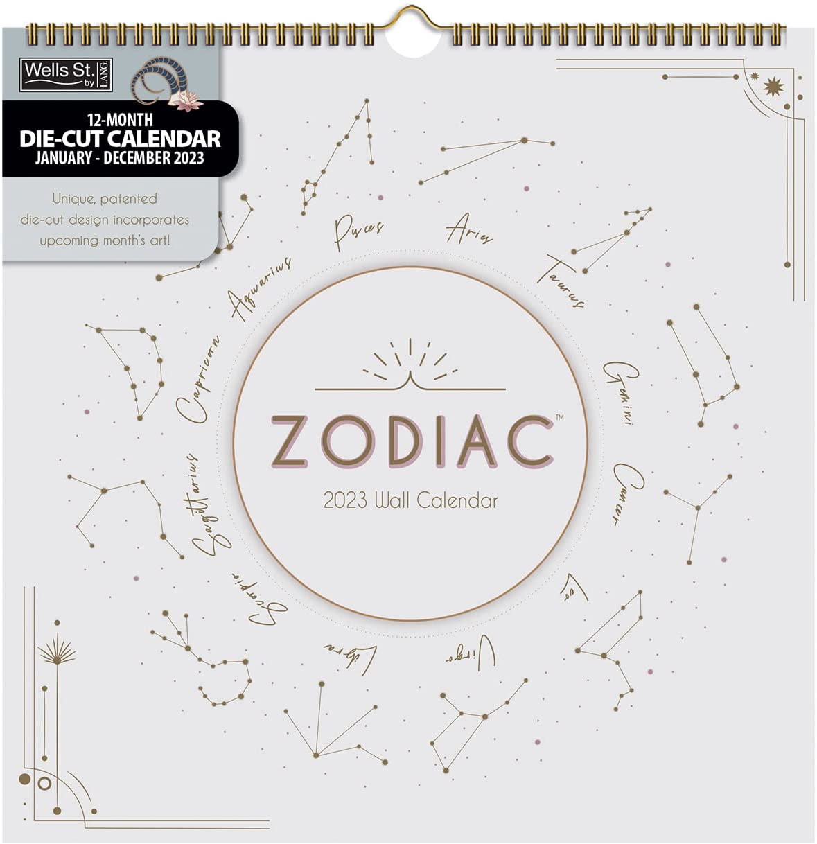 Zodiac 2023 DieCut Spiral Calendar - Calendars.com