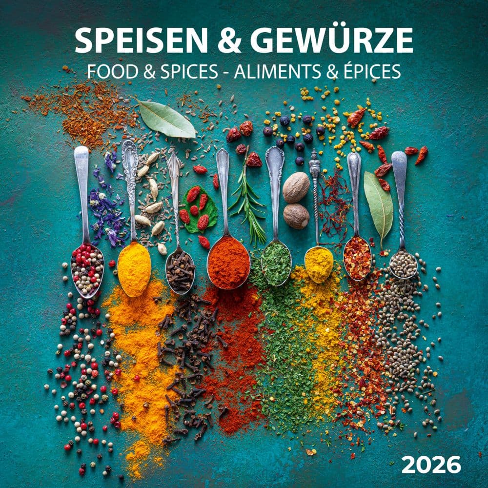 Food and Spices 2026 Wall Calendar Main Image