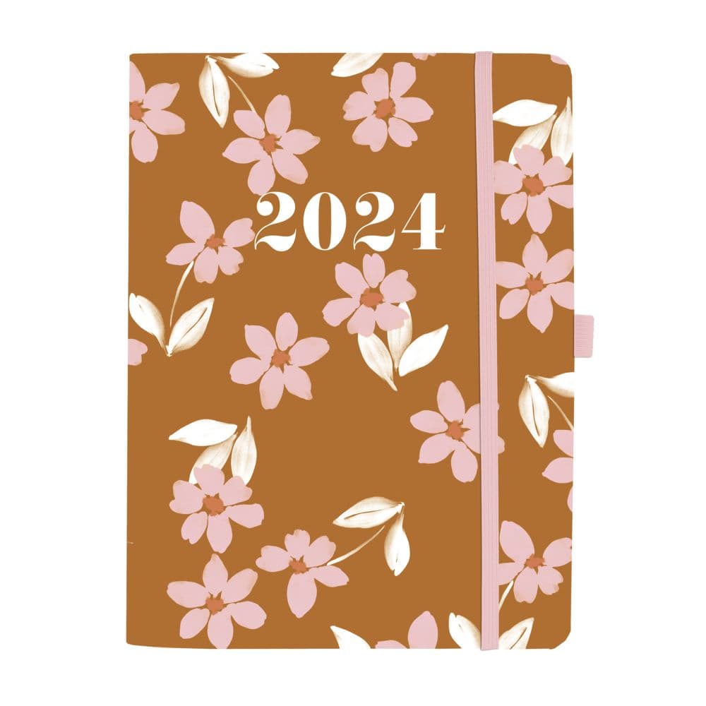 2024 Family Organiser Calendar Planner with Memo Pad, Pen & Shopping List  Floral