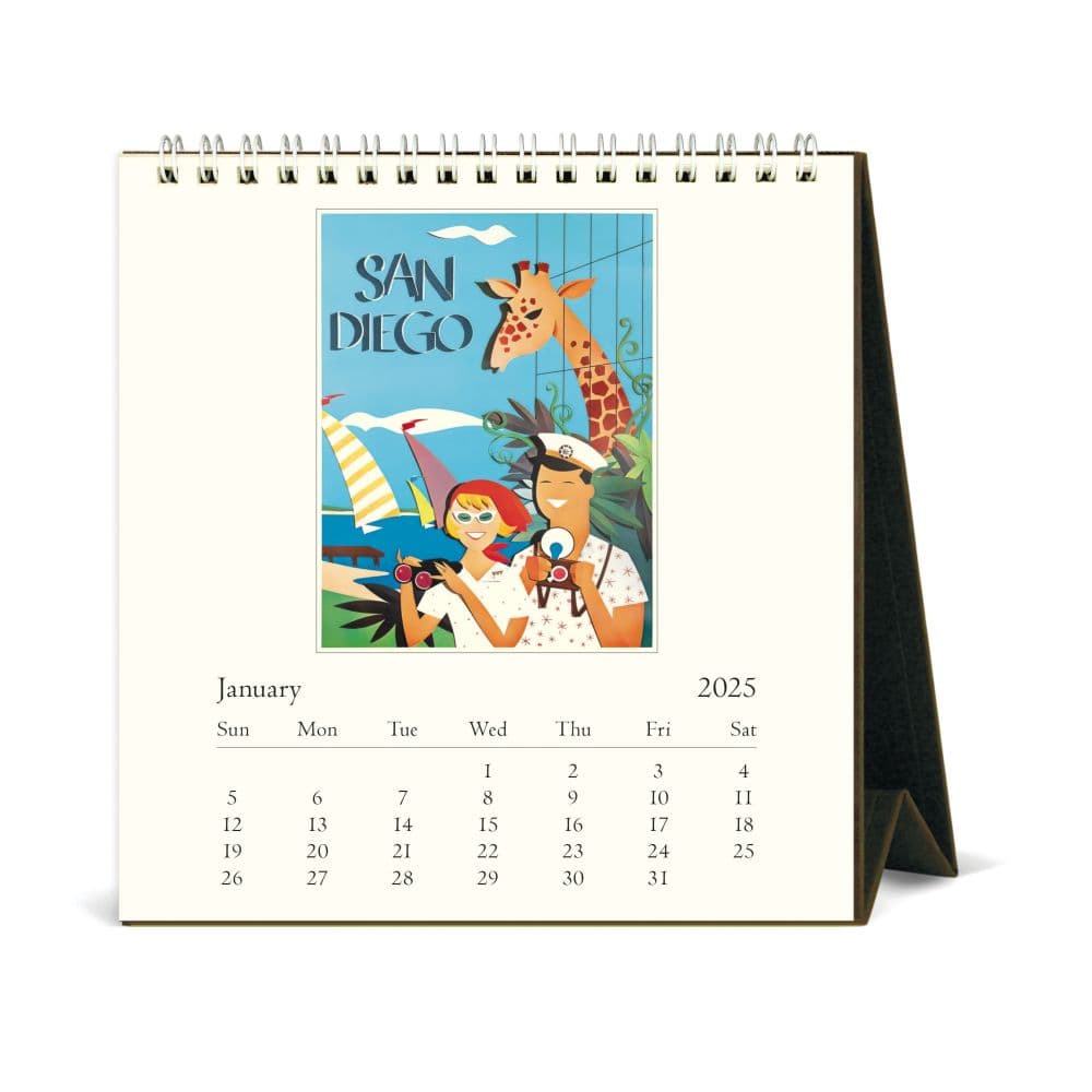 California 2025 Easel Desk Calendar