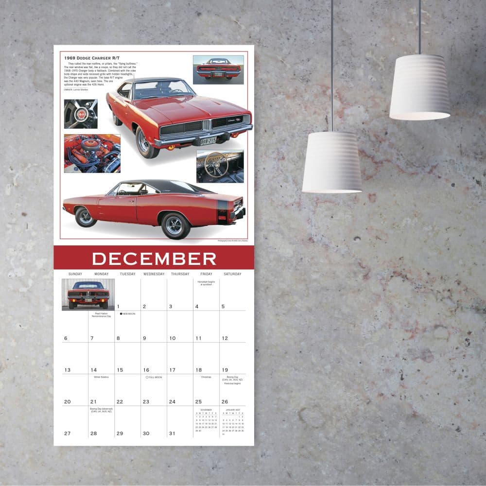 Automobiles Ultimate Classics 2026 Wall Calendar Fourth Alternate Image