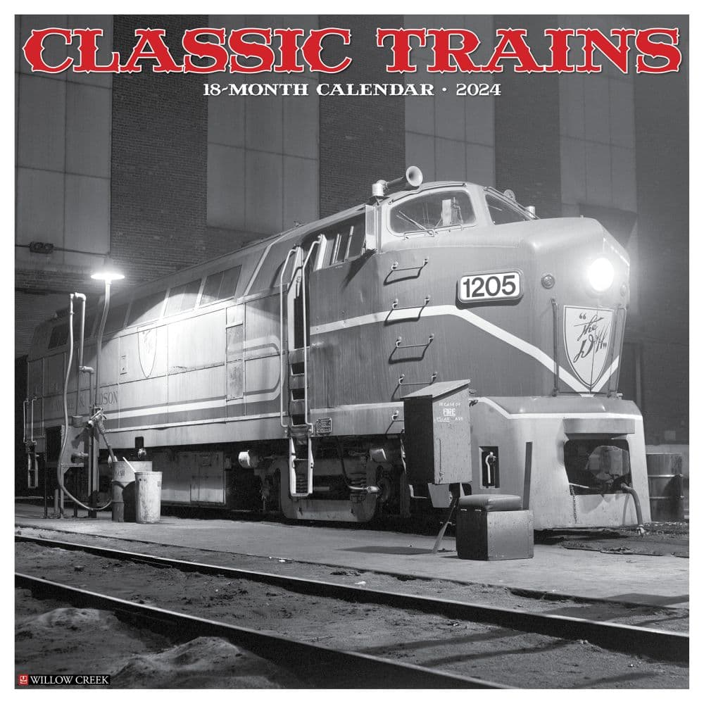 Trains Classic 2024 Wall Calendar