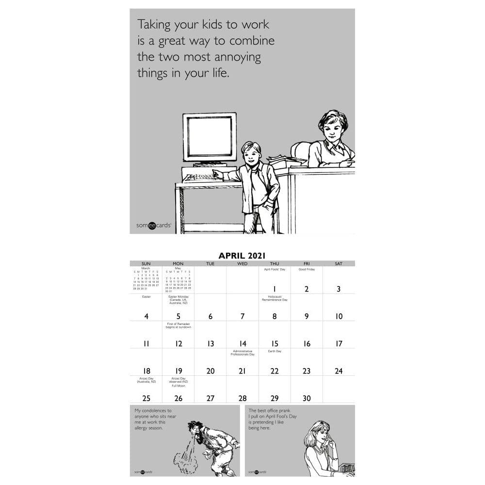 Someecards Office Mini Wall Calendar