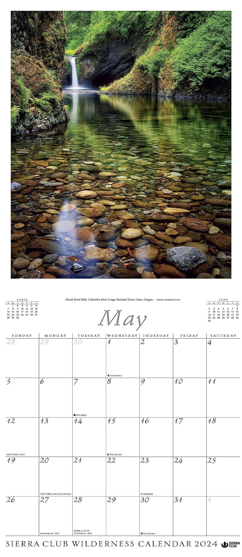 Sierra Club Wilderness 2024 Wall Calendar May