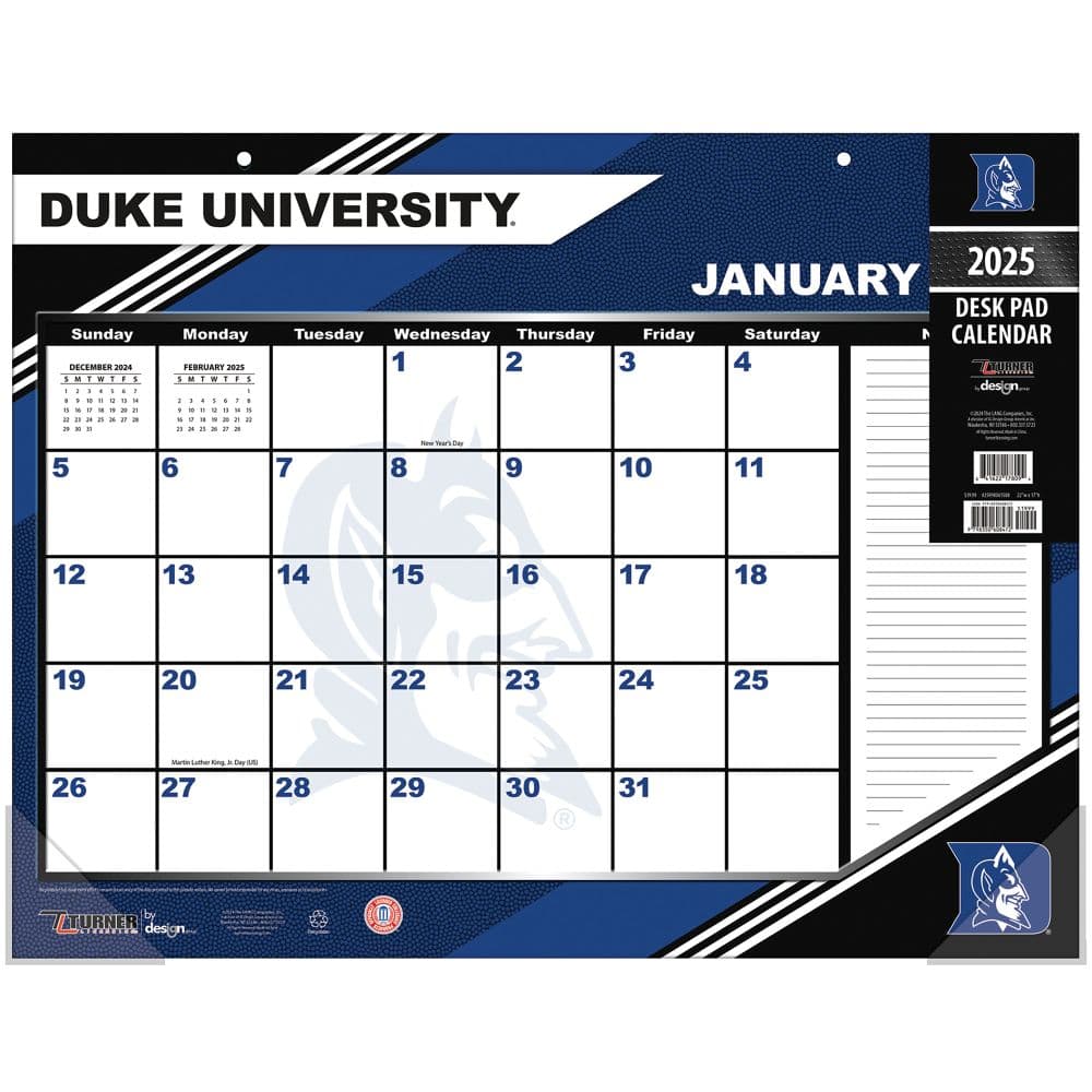 COL Duke Blue Devils 2025 Desk Pad Main Image