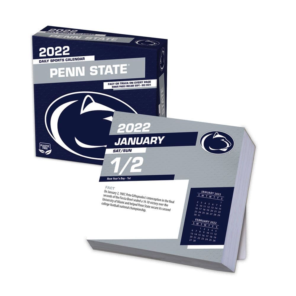 Penn State Academic Calendar 2022 Col Penn State Nittany Lions 2022 Desk Calendar - Calendars.com